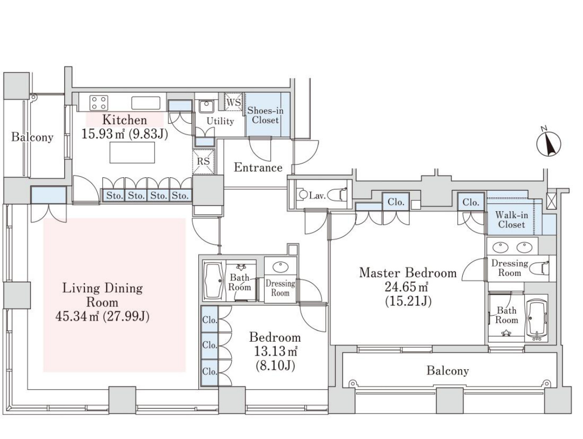 La Tour Kagurazaka Room 2004 — Floor Plan