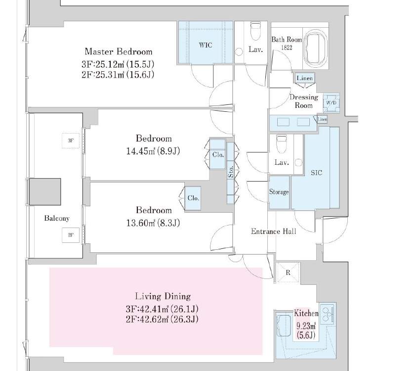 Floor plan of La Tour Mejiro Otodomeyama Room B303