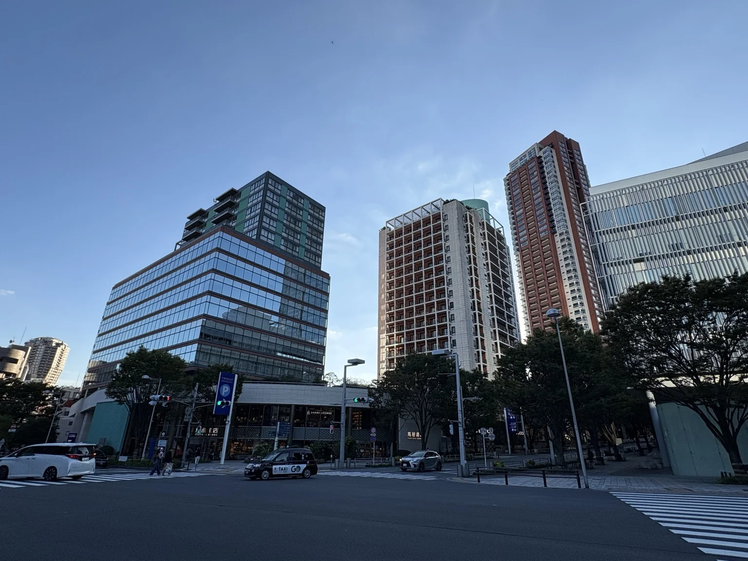 Residential and commercial buildings near Keyakizaka behind Roppongi Hills